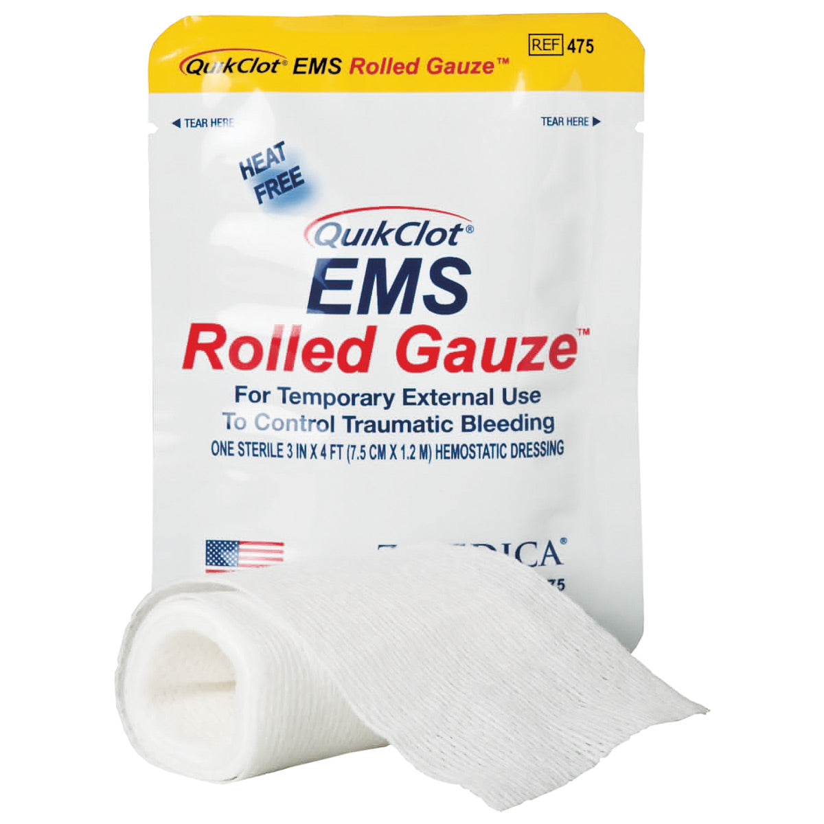 QuikClot® EMS Rolled Gauze – TacMed Solutions™