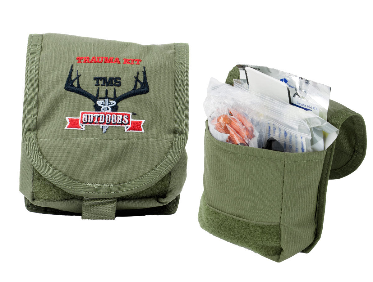 Outdoor Trauma Kit - Small Version - Green Pouch