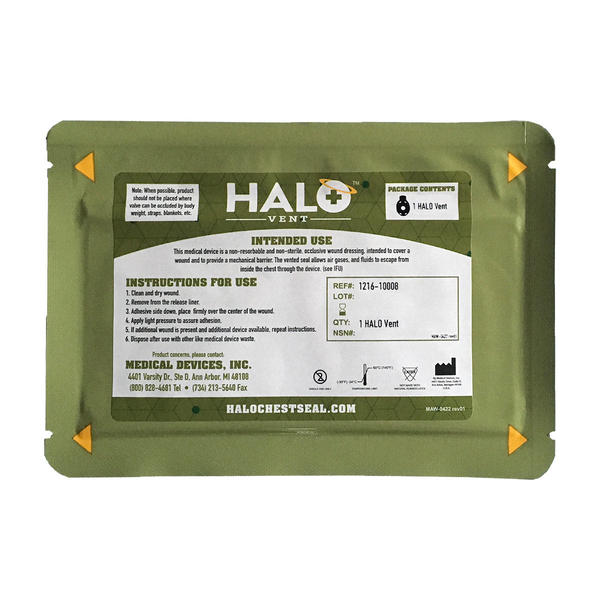 HALO™ Chest Seal - Vented