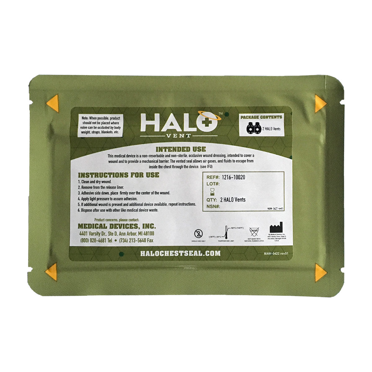 HALO™ Chest Seal - Vented
