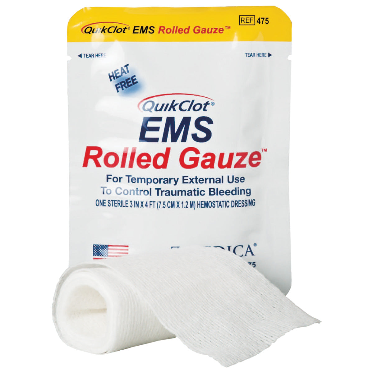 QuikClot® EMS Rolled Gauze